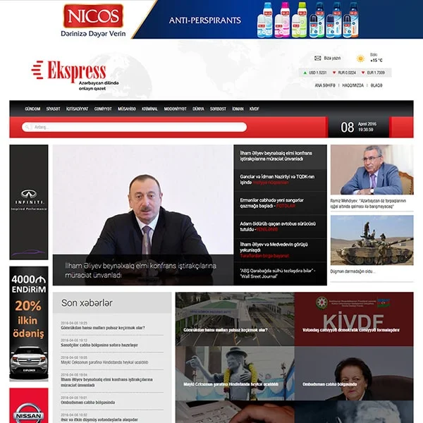Ekspress qazet website